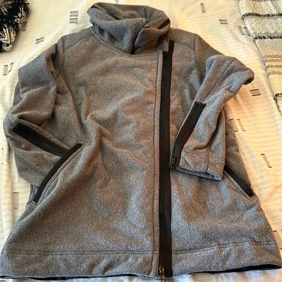 Lululemon Athletica Gray Varsity Jacket - Picture 4 of 12